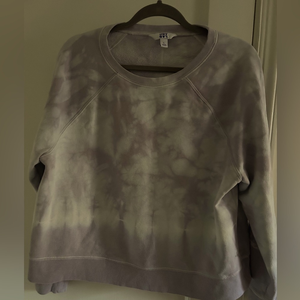 Joy Lab Tie Dyed Womens crew neck banded sweatshirt size large.